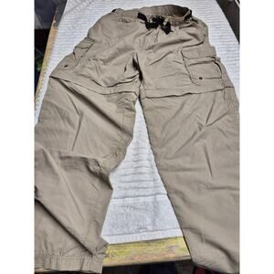 REI Convertible Cargo Pants Men Medium 32X30 Utility UPF 50 Nylon Outdoors Beige